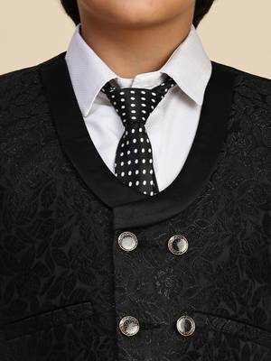 Black 3 piece suit set for boys // western wear 3