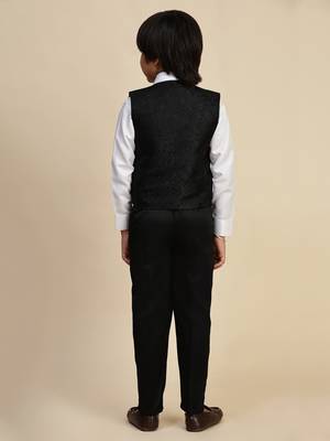 Black 3 piece suit set for boys // western wear 5