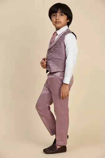 Pink 3 piece suit set for boys // western wear