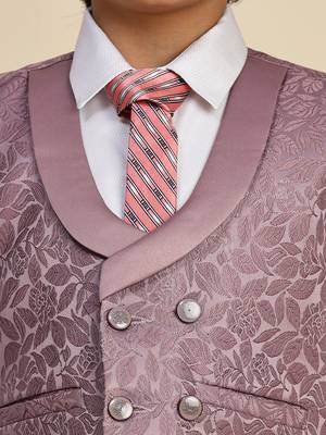 Pink 3 piece suit set for boys // western wear 3