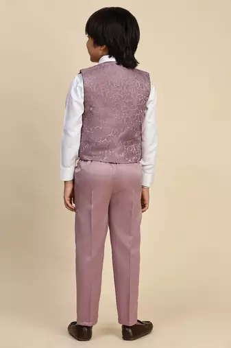 Pink 3 piece suit set for boys // western wear
