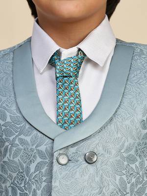 Green 3 piece suit set for boys // western wear 3