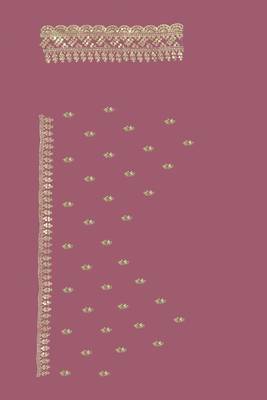Dusty lavender designer zari sequence embroidery work silk saree 3