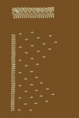 Dusty gold designer zari sequence embroidery work silk saree 3