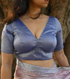 Midnight Blue Tissue Blouse