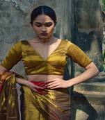 Gold Designer Tissue Blouse