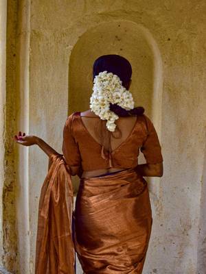 Copper Handloom Tissue Blouse 2