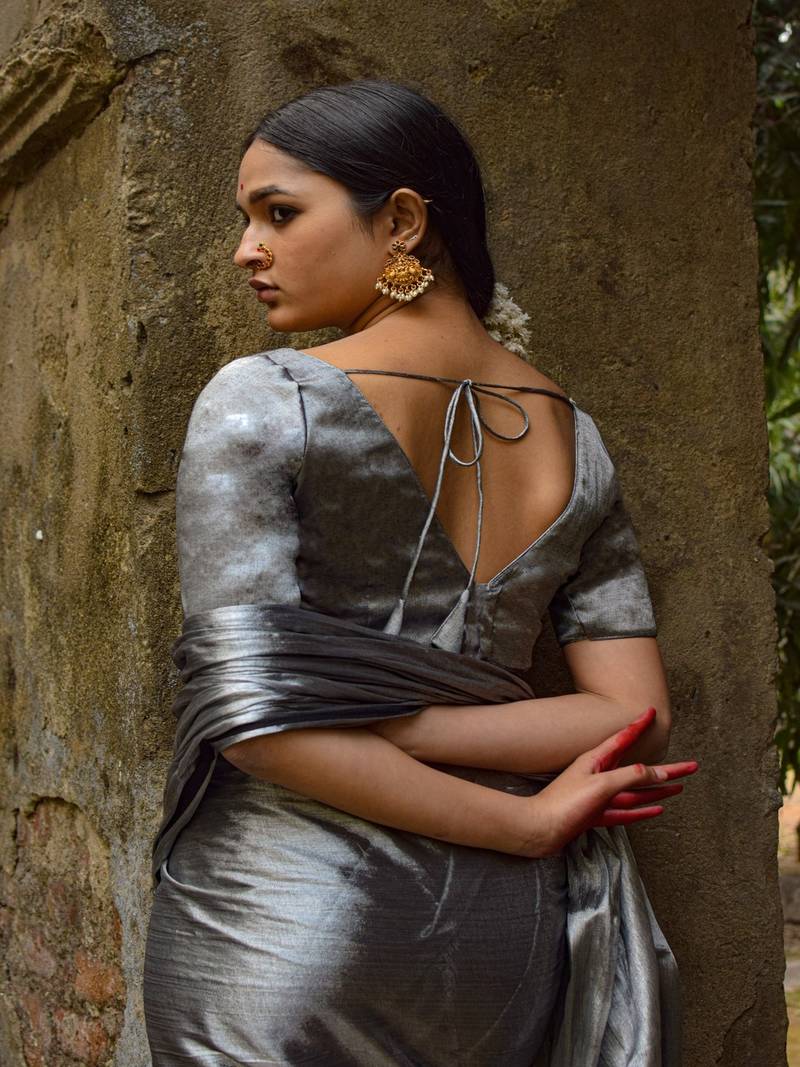 Silver Tissue Blouse