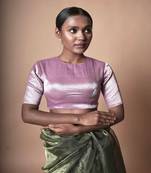 Lilac Tissue Designer Blouse