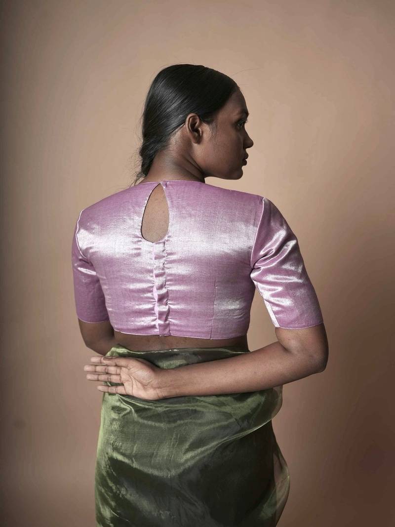 Lilac Tissue Designer Blouse