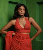 Red Mul Modal Sleeveless Blouse