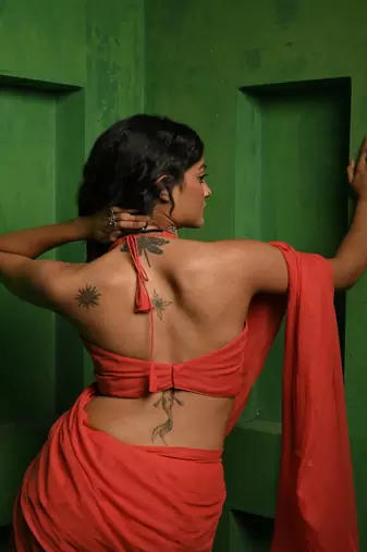 Red Mul Modal Sleeveless Blouse