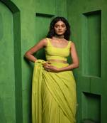 Green Mul Modal Sleeveless Blouse