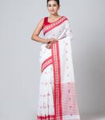Puku pure cotton handloom saree with running blouse fabric