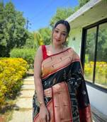Soft Paithani Silk Saree,Traditional Design Patterns Saree