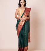 Puku pure cotton tant tangail saree with zari work without blouse fabric