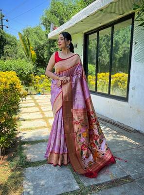Soft Paithani Silk Saree,Traditional Design Patterns Saree 2