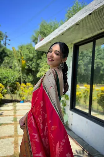 Soft Paithani Silk Saree,Traditional Design Patterns Saree