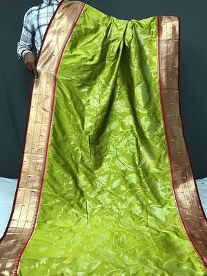 Soft Paithani Silk Saree,Traditional Design Patterns Saree 3