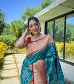 Soft Paithani Silk Saree,Traditional Design Patterns Saree