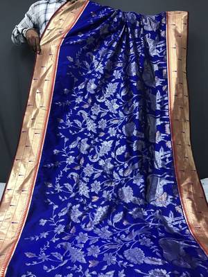 Soft Paithani Silk Saree,Traditional Design Patterns Saree 3