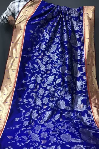 Soft Paithani Silk Saree,Traditional Design Patterns Saree