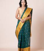 Puku pure cotton tant tangail saree with zari work without blouse fabric