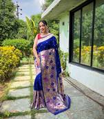 Paithani Silk Saree With Beautifull Paithani Traditional Border Saree