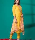 Ruh women's traditional silk blend kurti pant with dupatta