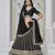Black Art Silk Heavy Thread Embroidery With Sequins Work Lehenga Choli