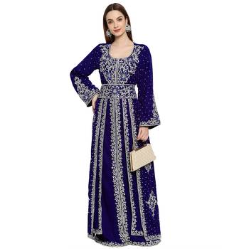 NEW ROYAL-BLUE KAFTAN  NEW ABAYA DRESS FOR WEDDING 1