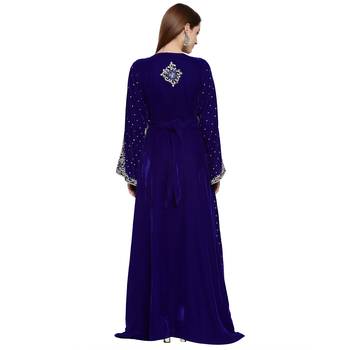 NEW ROYAL-BLUE KAFTAN  NEW ABAYA DRESS FOR WEDDING 4
