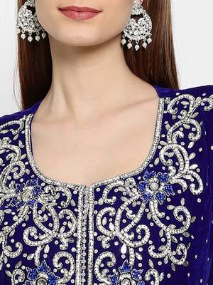 NEW ROYAL-BLUE KAFTAN  NEW ABAYA DRESS FOR WEDDING 5