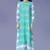White and Aqua Georgette Printed Tunic