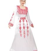 WHITE KAFTAN  NEW ABAYA DRESS FOR WEDDING