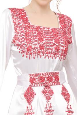 WHITE KAFTAN  NEW ABAYA DRESS FOR WEDDING 2