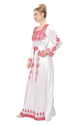 WHITE KAFTAN  NEW ABAYA DRESS FOR WEDDING 4