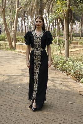 BIACK KAFTAN  NEW ABAYA DRESS FOR WEDDING 1