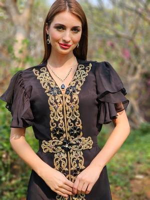 BIACK KAFTAN  NEW ABAYA DRESS FOR WEDDING 2