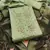 Green Roman silk blend Hand Work Unstitched Dress Material