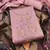 Pink Roman silk blend Hand Work Unstitched Dress Material