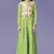 Green Chiffon Anarkali Style Tunic with Jacket