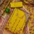 Yellow Roman silk blend Chanderi Unstitched Dress Material