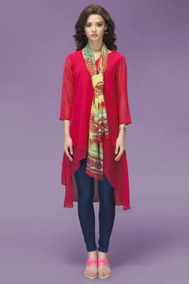 Pink Chiffon Fancy Tunic 1