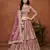 Pink Embroidered Net Designer Lehenga With Blouse