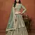 Light_Green Embroidered Net Designer Lehenga With Blouse