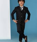 Black 5 piece suit set for boys // western wear