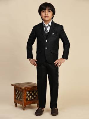 Black 5 piece suit set for boys // western wear 3