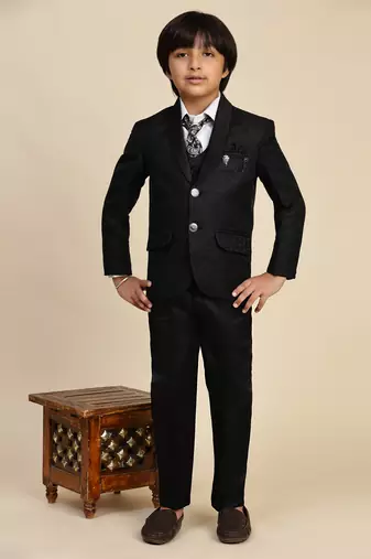 Black 5 piece suit set for boys // western wear