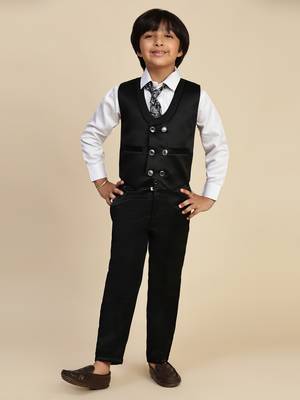 Black 5 piece suit set for boys // western wear 4